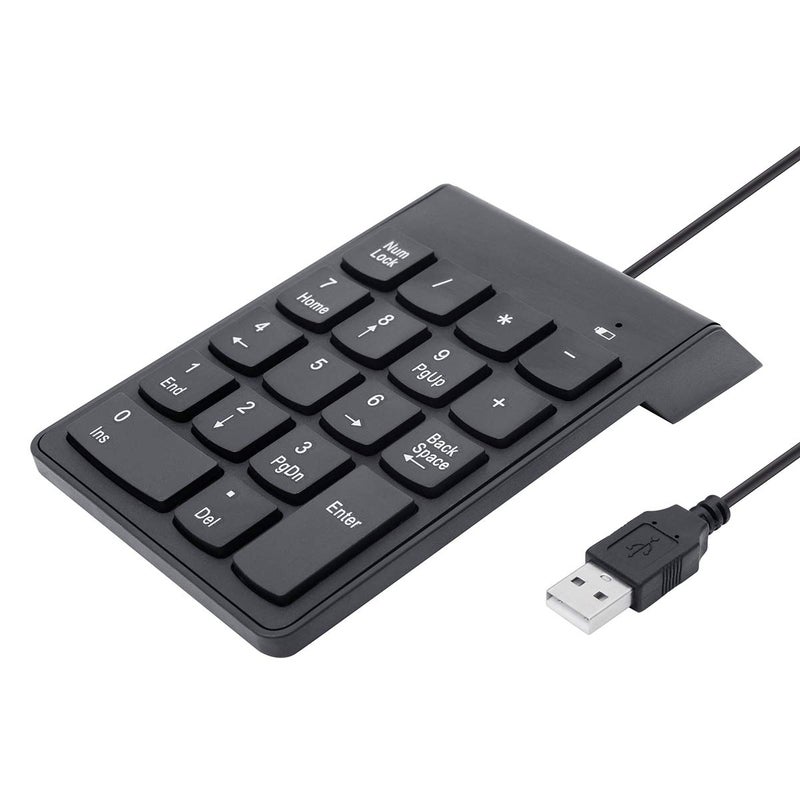 Kadaon Numeric Keypad,USB Keypad, USB 18 Key Number Numeric Keypad Keyboard for Laptop/Notebook PC Computer - Image 2